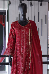 Raad Luxury Embroidered Chiffon 4 Piece Stitched Suit RD24LEF RA03-9092