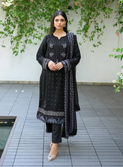 Raad Luxury Embroidered Chiffon 4 Piece Stitched Suit RD24LEF RA01-9599