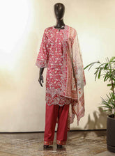 Raad Luxury Embroidered Lawn Suits Stitched 3 Piece - RD25LEF HSE02