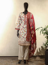 Raad Luxury Embroidered Lawn Suits Stitched 3 Piece - RD25LEF HSE04