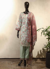 Raad Luxury Embroidered Lawn Suits Stitched 3 Piece - RD25LEF HSE05