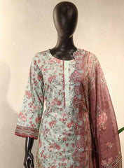 Raad Luxury Embroidered Lawn Suits Stitched 3 Piece - RD25LEF HSE05