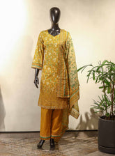 Raad Luxury Embroidered Lawn Suits Stitched 3 Piece - RD25LEF HSE06
