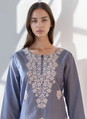 Raad Embroidered Lawn Stitched Kurti RD24EL D-05-GR