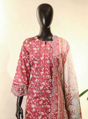 Raad Luxury Embroidered Lawn Suits Stitched 3 Piece - RD25LEF HSE02