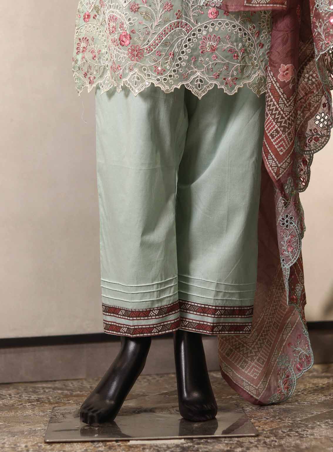 Raad Luxury Embroidered Lawn Suits Stitched 3 Piece - RD25LEF HSE05