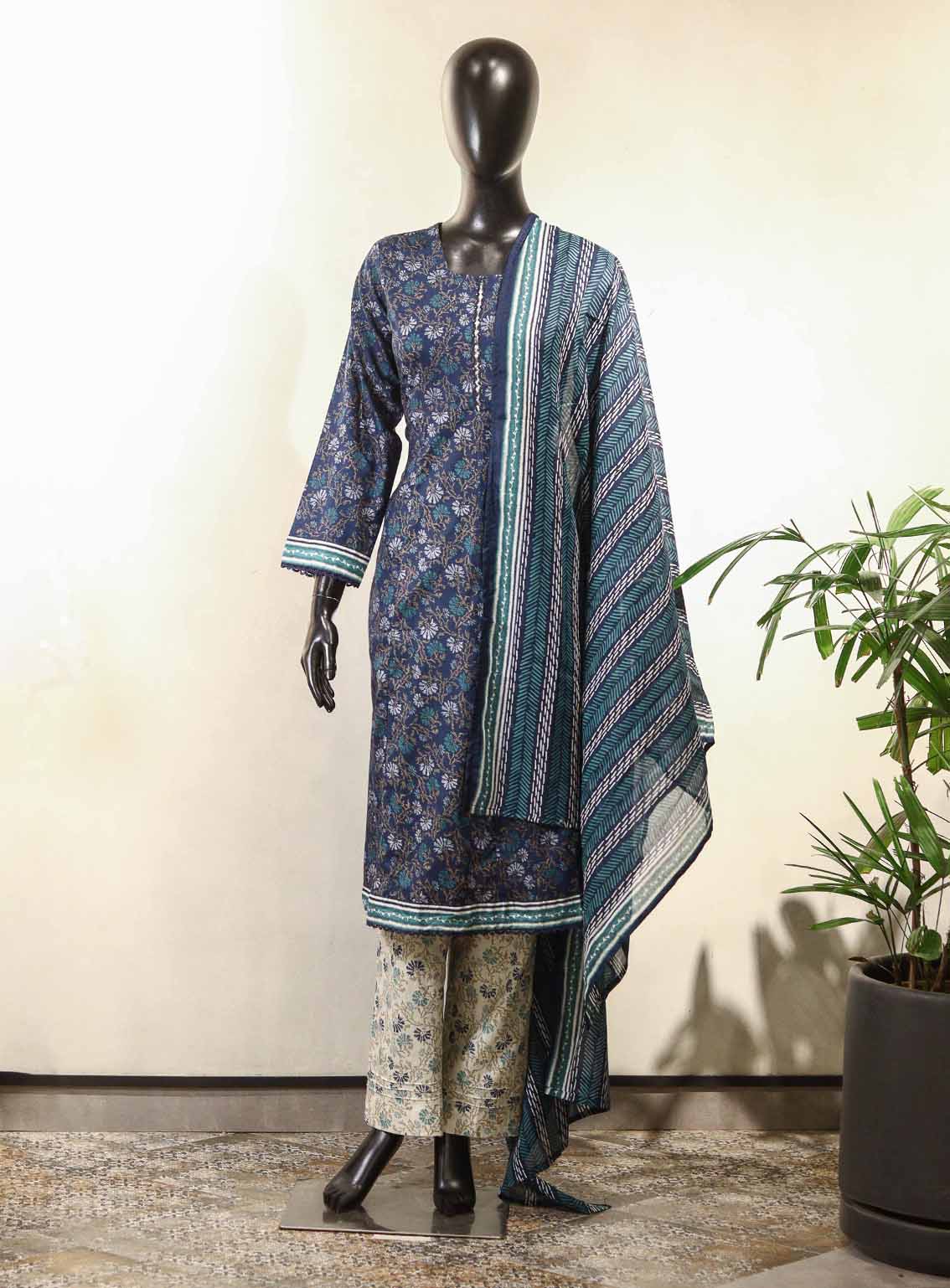 Raad Printed Lawn Suits Stitched 3 Piece - RD25PL HS09